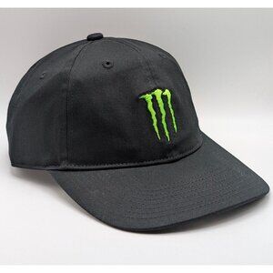 Monster Energy Drink Hat Cap Adjustable Strap Back Black & Green OSFA NEW 2025